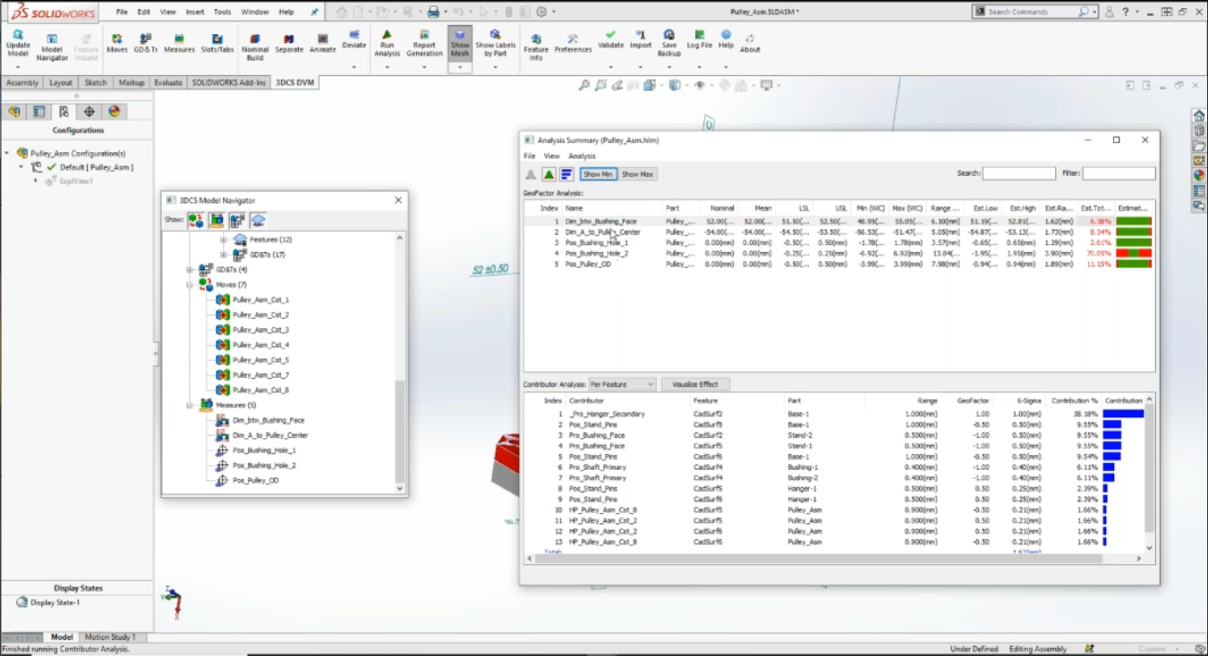 3DCS DVM Table View of Results