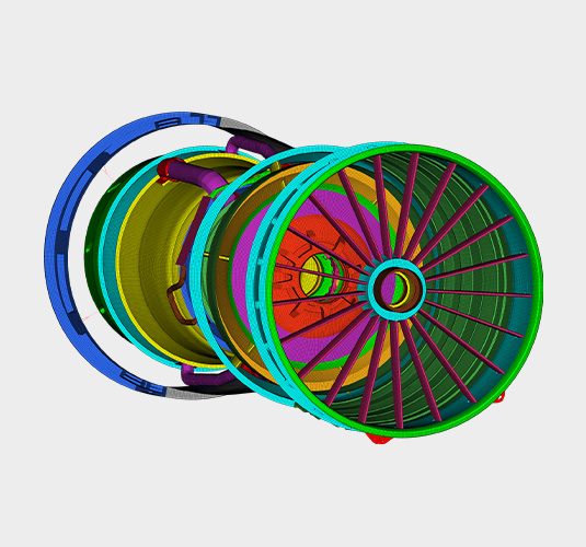 Hypermesh modeling aerospace structures