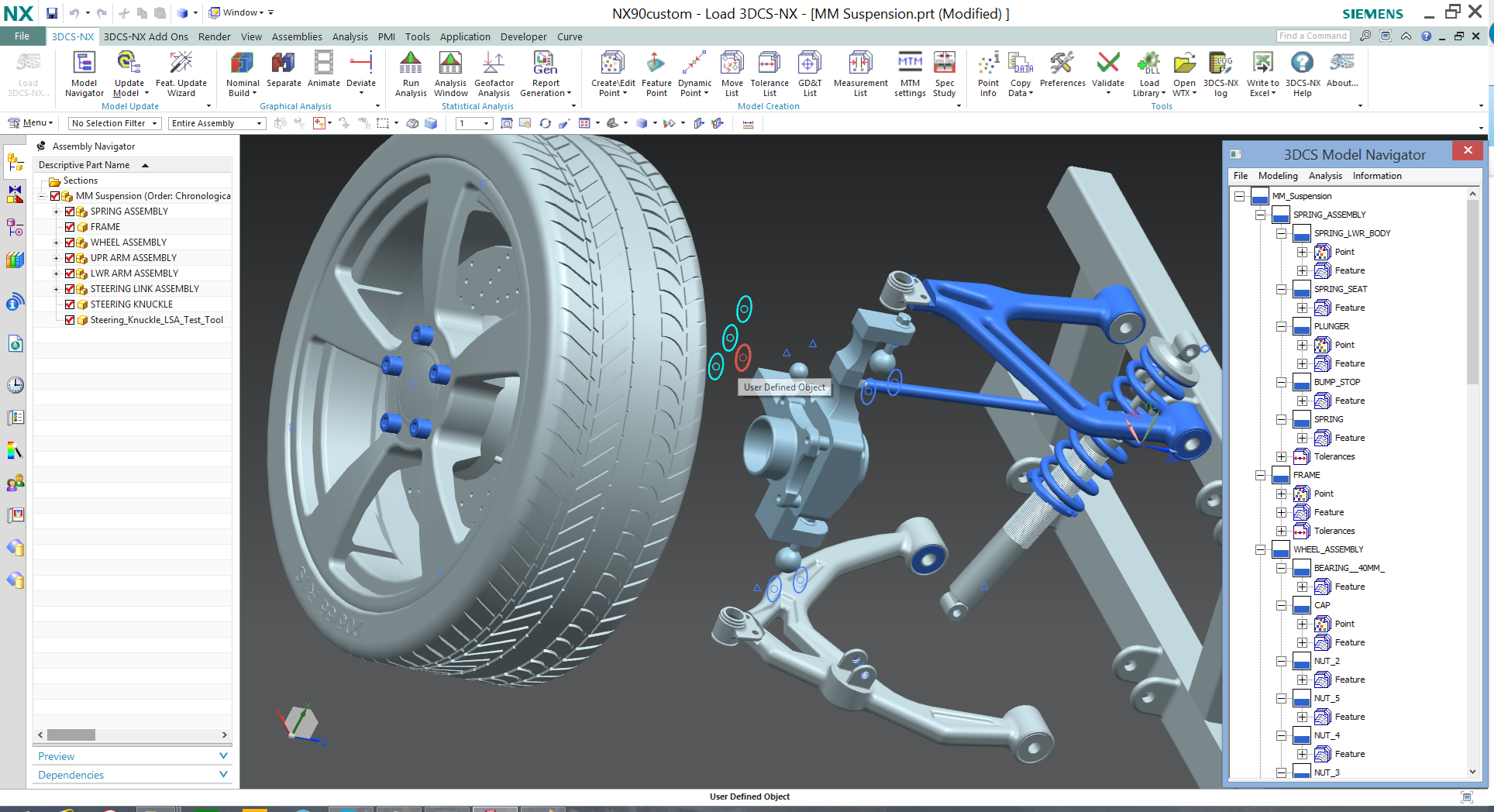 Siemens NX Integrated Tolerance Analysis 3DCS Variation Analyst for NX