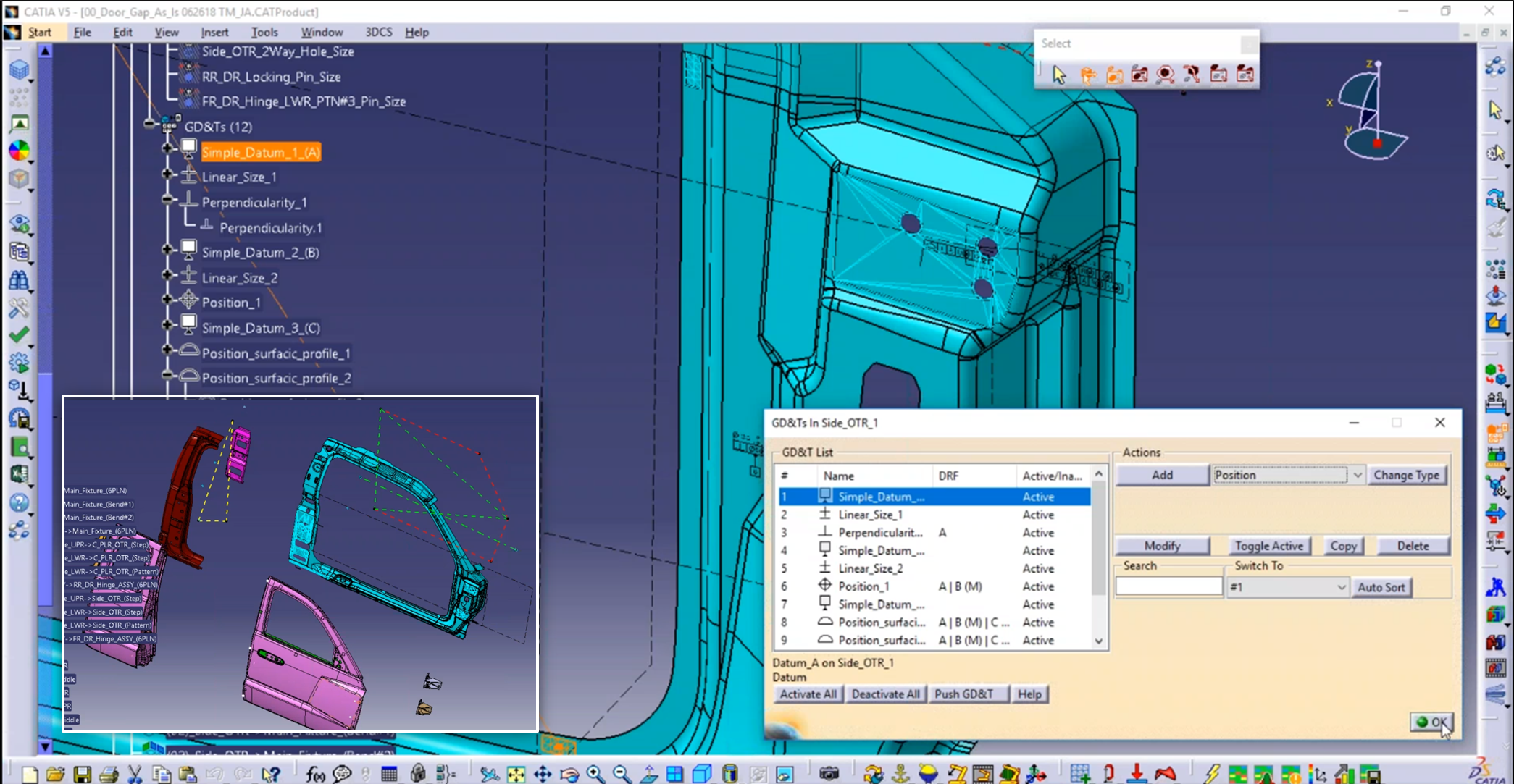 3DCS for CATIA - FTA & GD&T Callouts