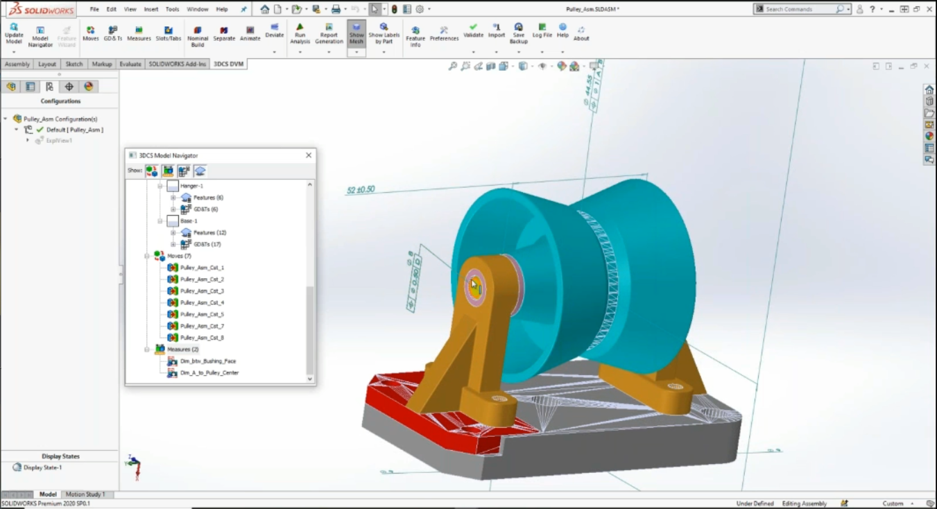 DVM Model with Meshed Surfaces