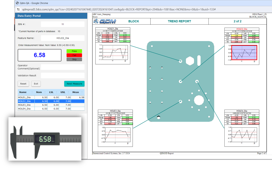 Collect manual and automated measurements