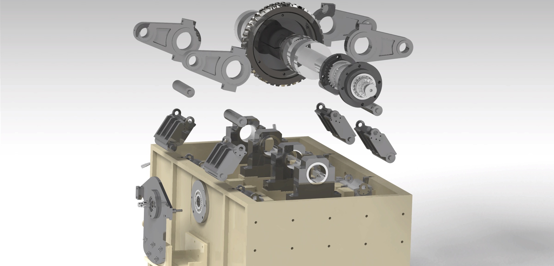Box cutter machine assembly