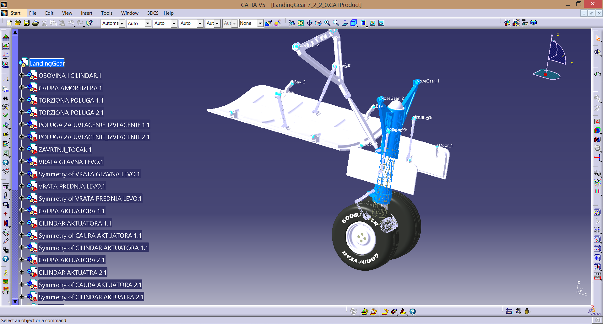 Landing gear door clearance and closure