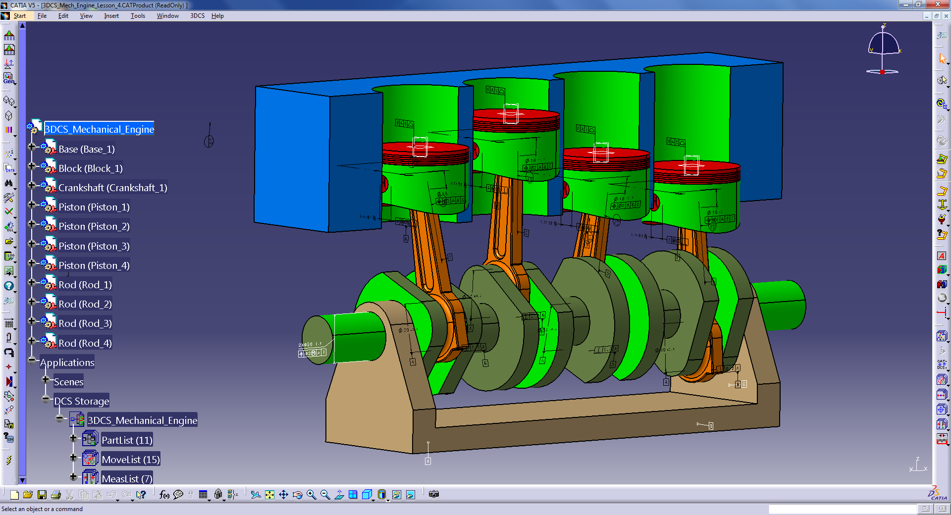 Piston clearance on V8 engine