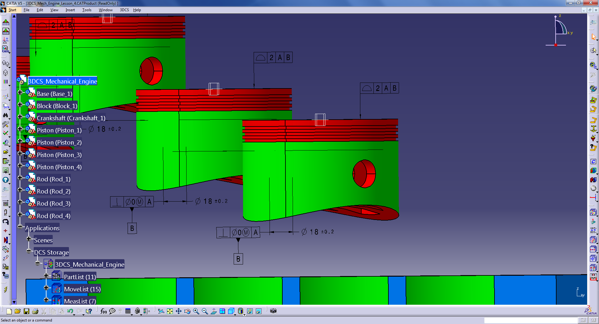 Piston head GD&T optimization